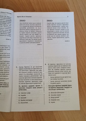 Beden Renk KPSS Eğitim Bilimleri Tüm Dersler Çıkmış Sorular 2015-2024