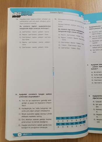 Beden Renk 2024 KPSS Türkçe Yaprak Test