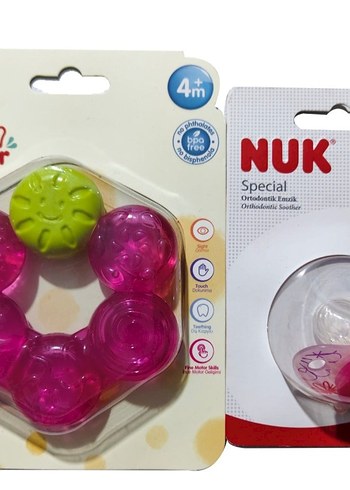 Zuzu Toys Sulu Diş Kaşıyıcı & Nuk Emzik - Görsel 3