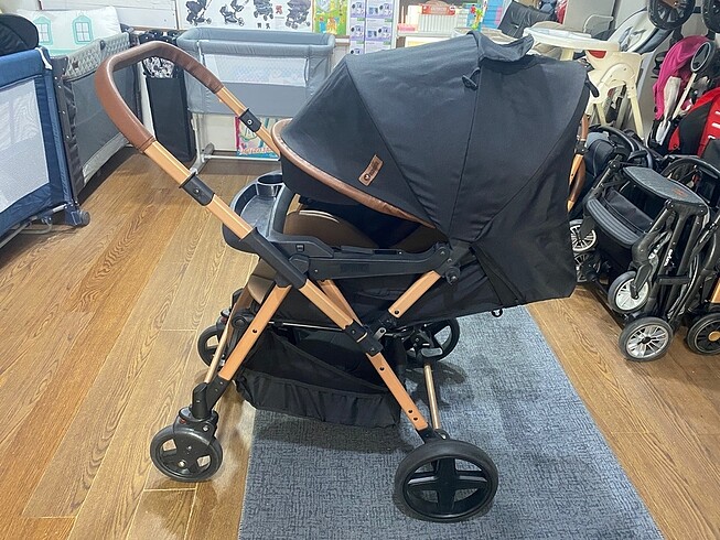 Bonibos Joell Katlanabilir Çift Yönlü Bebek Arabası - Görsel 6