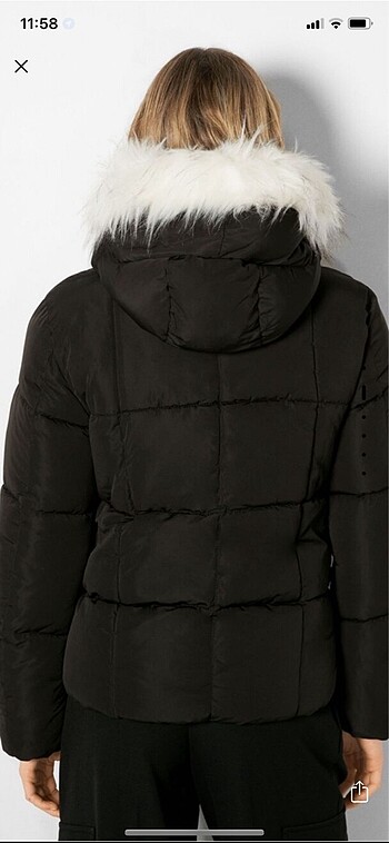 Bershka siyah mont