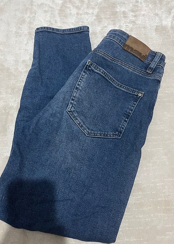 Kadın Mavi Regular Fit Denim Pantolon - Görsel 4