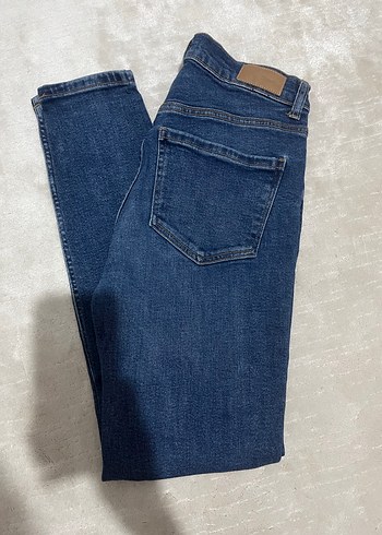 Lacivert Kadın Denim Pantolon - Görsel 3