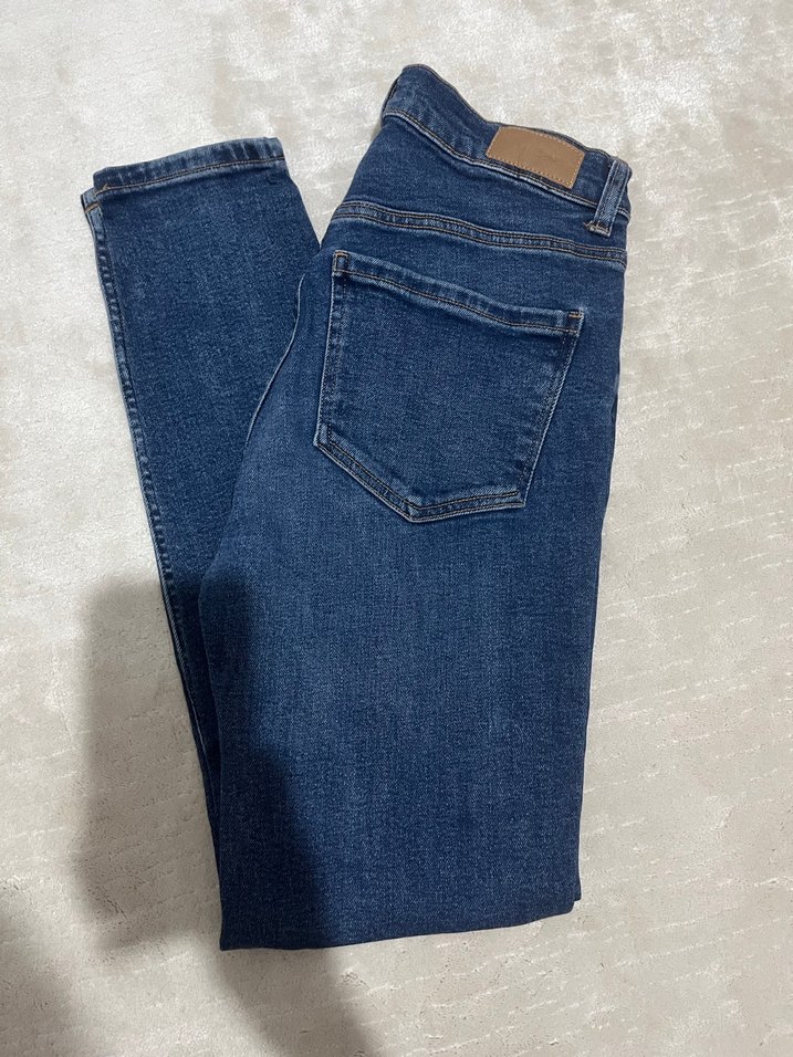 Lacivert Kadın Denim Pantolon - Görsel 3