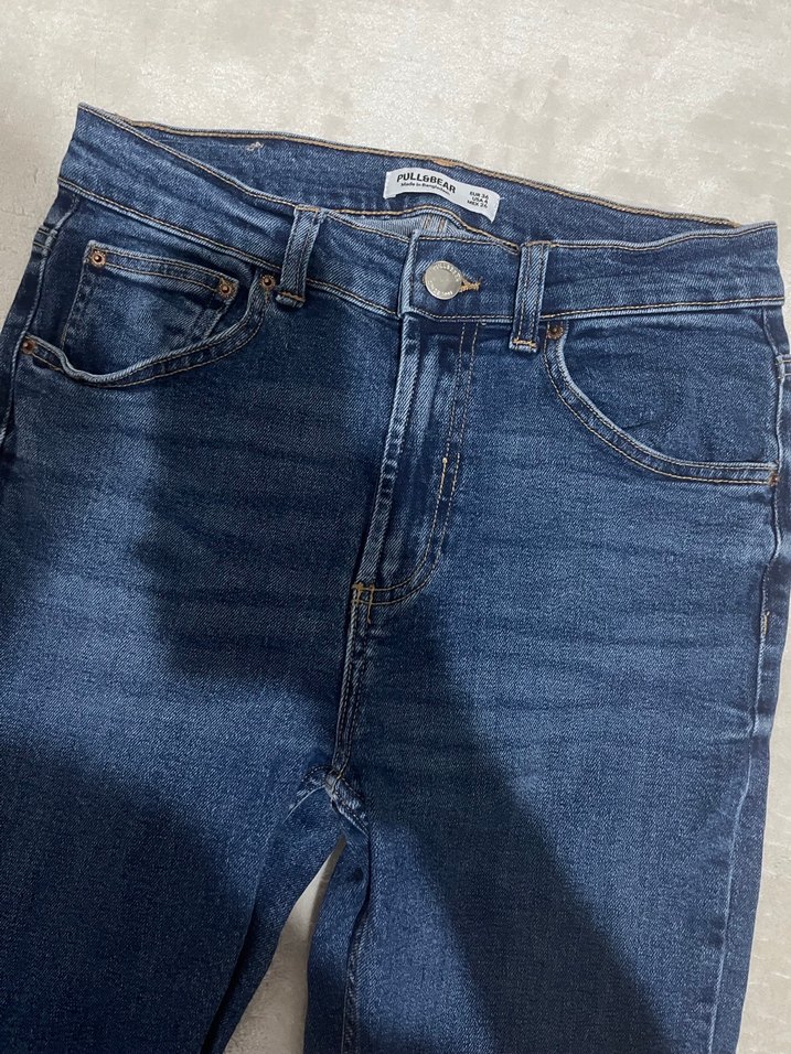 Lacivert Kadın Denim Pantolon - Görsel 2