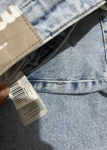 Gri Midi Boy Kadın Denim Jean - Görsel 3