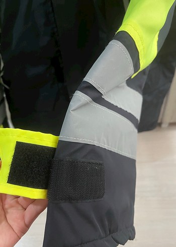 Sarı Siyah Fermuarlı Erkek Street Wear Ceket - Görsel 3