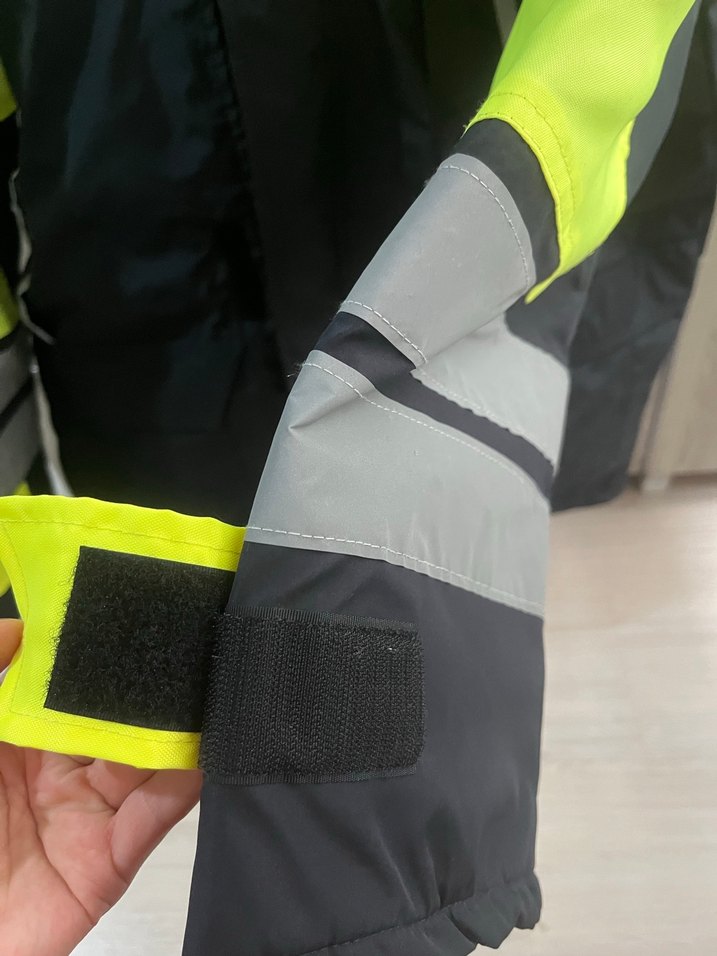 Sarı Siyah Fermuarlı Erkek Street Wear Ceket - Görsel 3