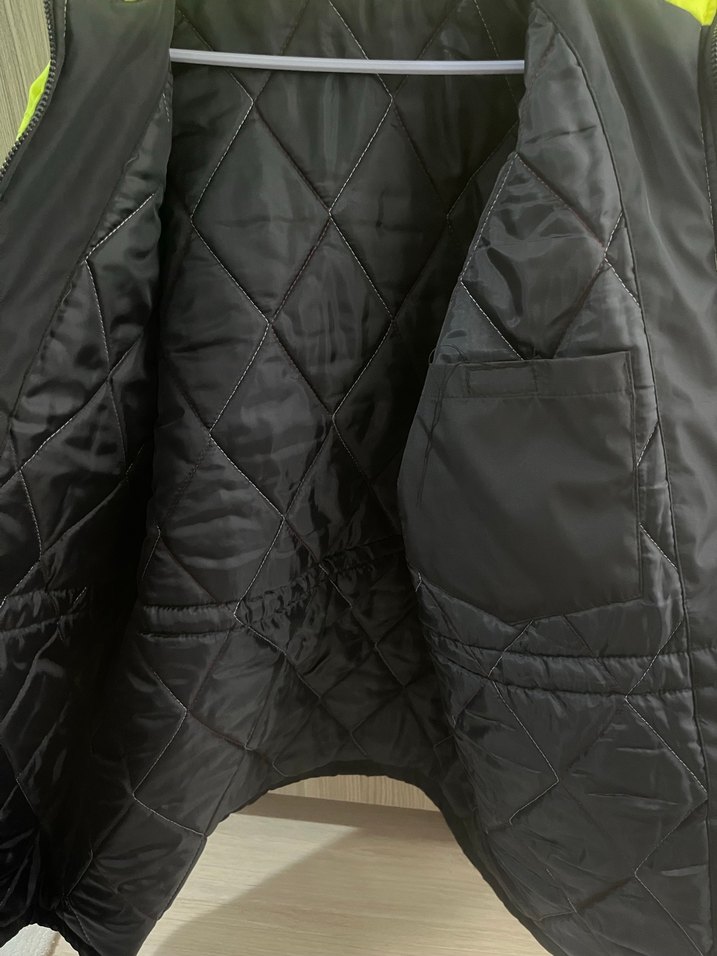 Sarı Siyah Fermuarlı Erkek Street Wear Ceket - Görsel 2