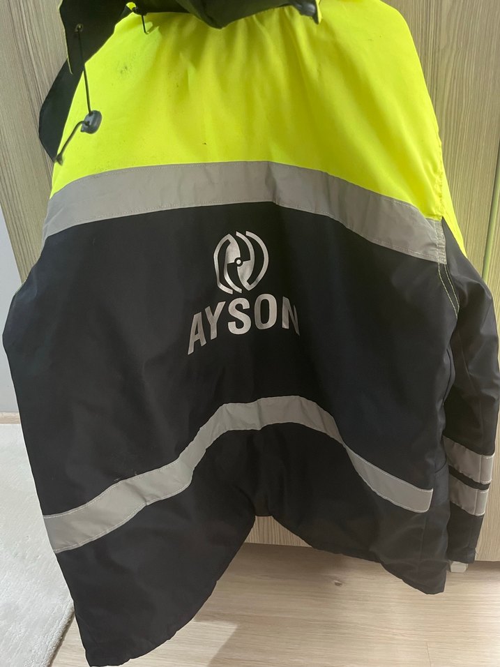 Sarı Siyah Fermuarlı Erkek Street Wear Ceket - Görsel 5