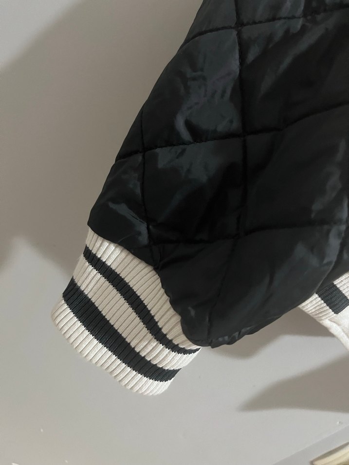 Mavi Beyaz Siyah Düğmeli Kadın Ceket - Görsel 5