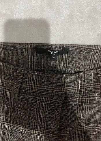 Kemer Detaylı Kahverengi Kadın Kumaş Pantolon - Görsel 2