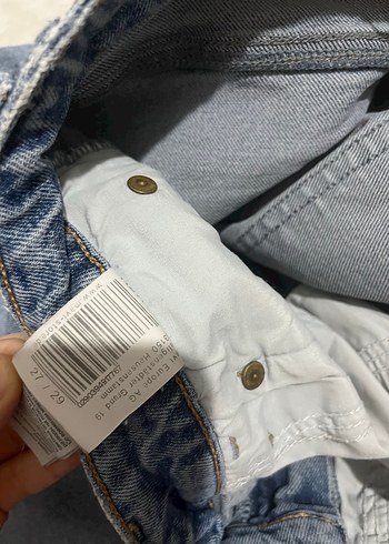 Kadın Gri Midi Boy Denim Jean - Görsel 4