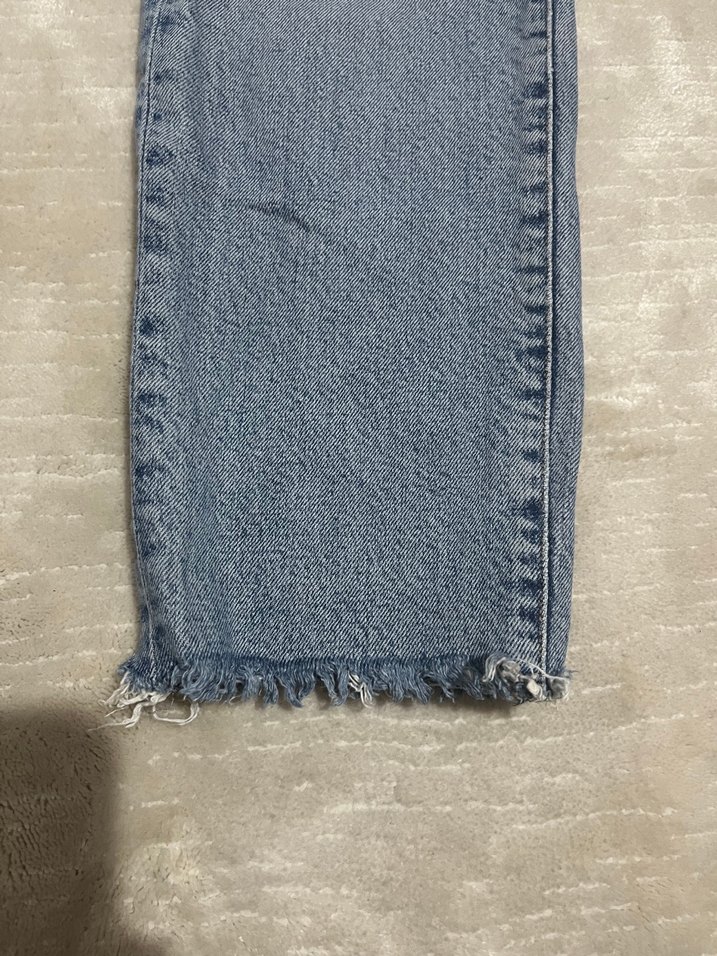 Kadın Gri Midi Boy Denim Jean - Görsel 2