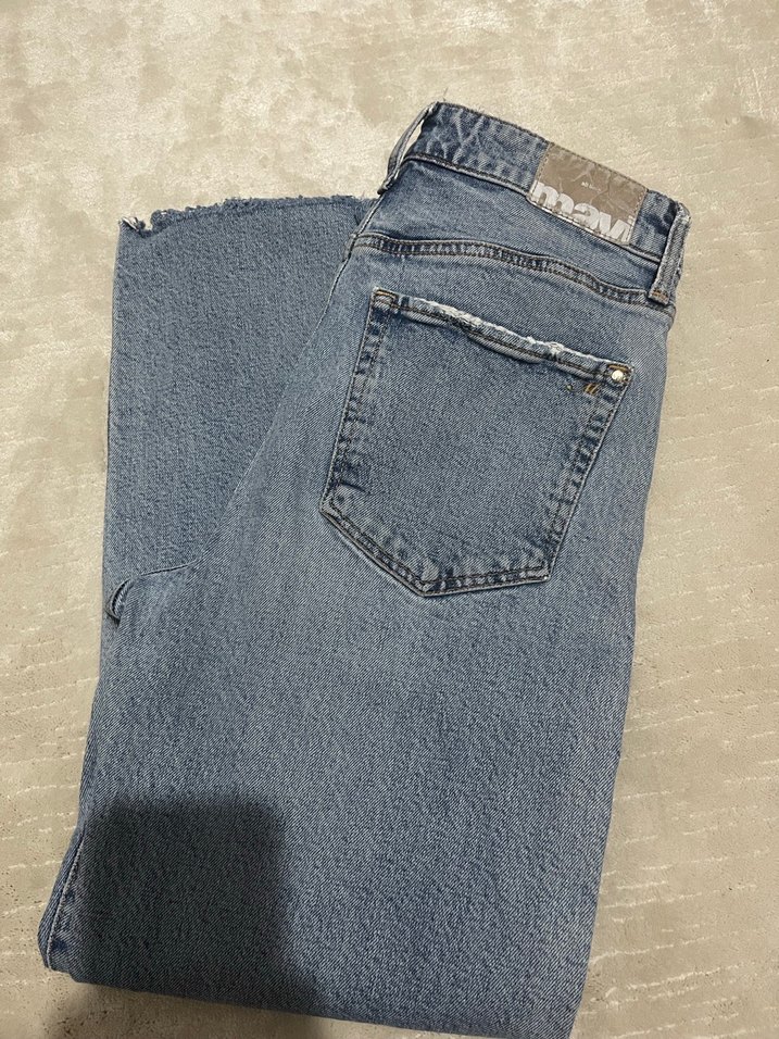 Kadın Gri Midi Boy Denim Jean - Görsel 5