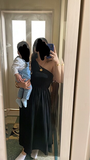 Trendyol & Milla Milla Tek Omuz Siyah Elbise