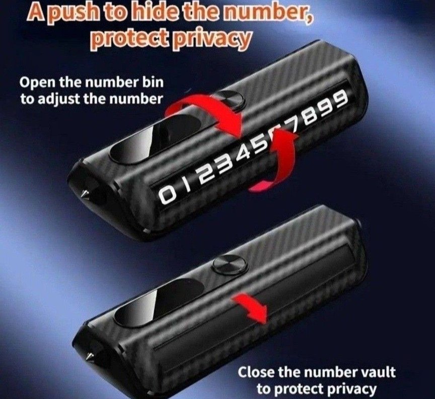 Araba Araç Park Telefon Numaratörü - Görsel 3