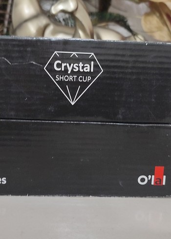 Ayaklı Kristal Kahve Yanı Su Bardağı - Görsel 6