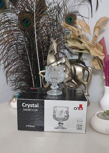 Ayaklı Kristal Kahve Yanı Su Bardağı - Görsel 2