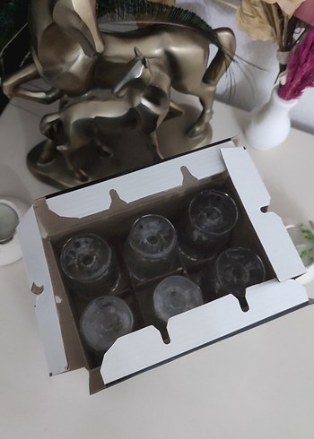 Ayaklı Kristal Kahve Yanı Su Bardağı - Görsel 4