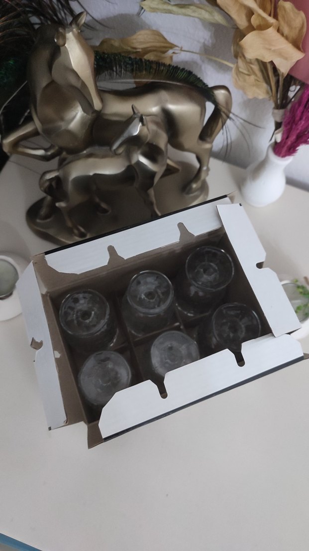 Ayaklı Kristal Kahve Yanı Su Bardağı - Görsel 4