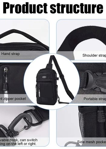 Unisex Çapraz Omuz & Göğüs Çantası - Görsel 5