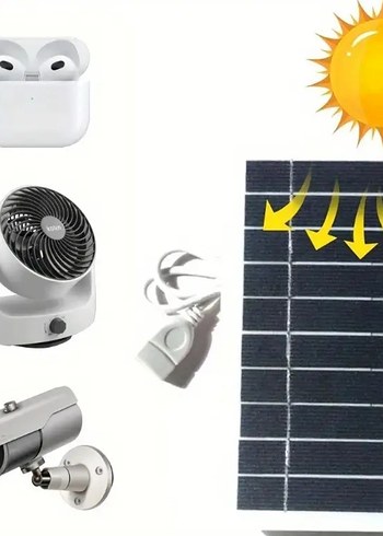 Güneş Enerjili Solar Panel Şarj Cihazı - Görsel 3