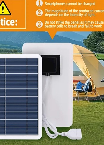 Güneş Enerjili Solar Panel Şarj Cihazı - Görsel 2