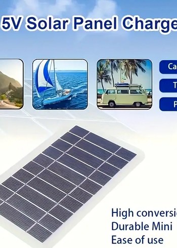 Güneş Enerjili Solar Panel Şarj Cihazı - Görsel 9