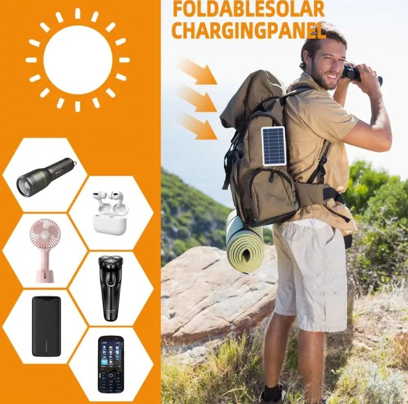 Güneş Enerjili Solar Panel Şarj Cihazı - Görsel 5