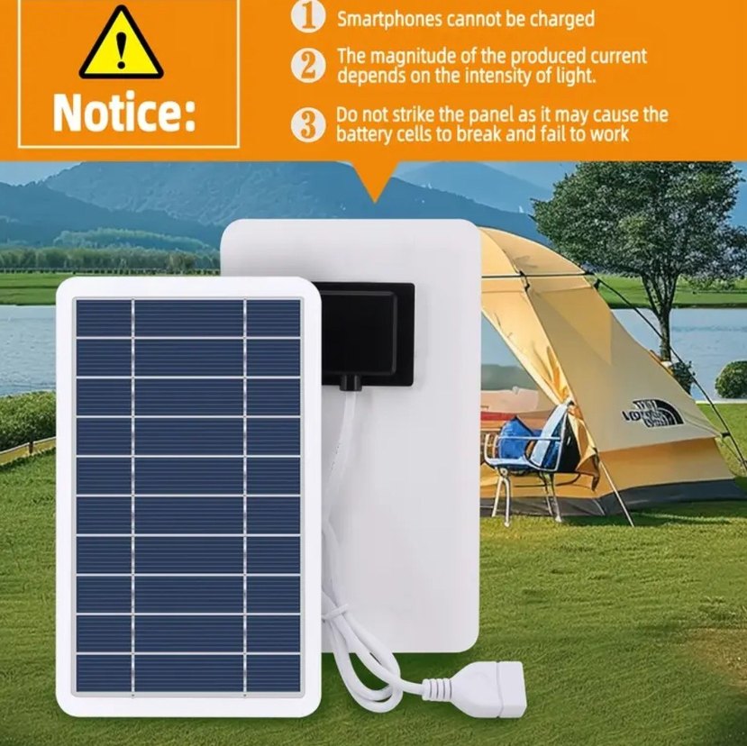 Güneş Enerjili Solar Panel Şarj Cihazı - Görsel 2