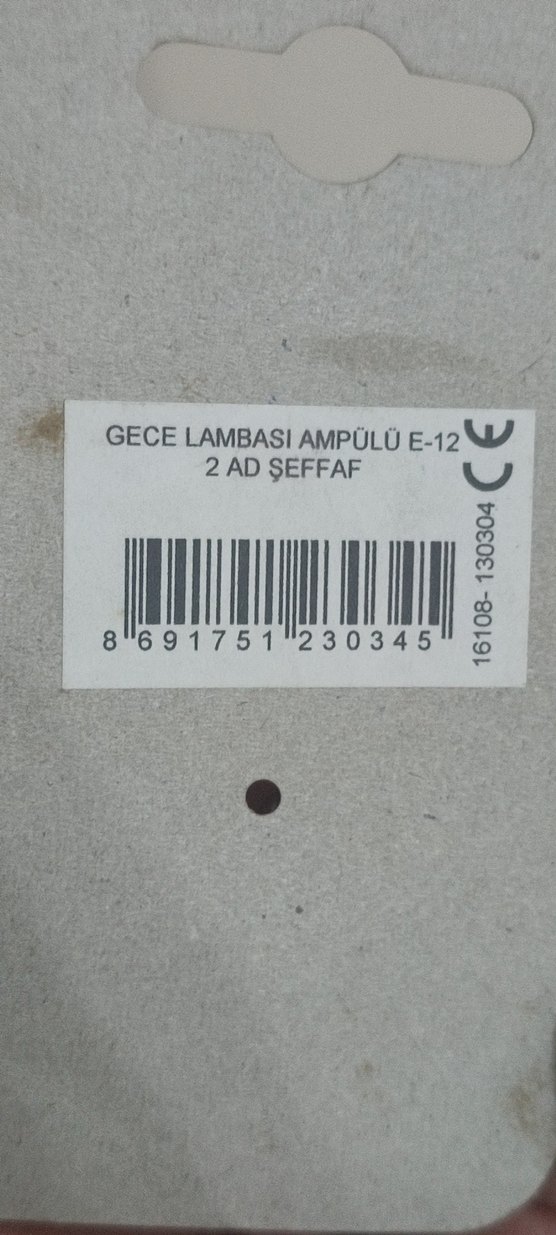 Gece Lambası Ampülü (Şeffaf E 12) — görsel 5/7