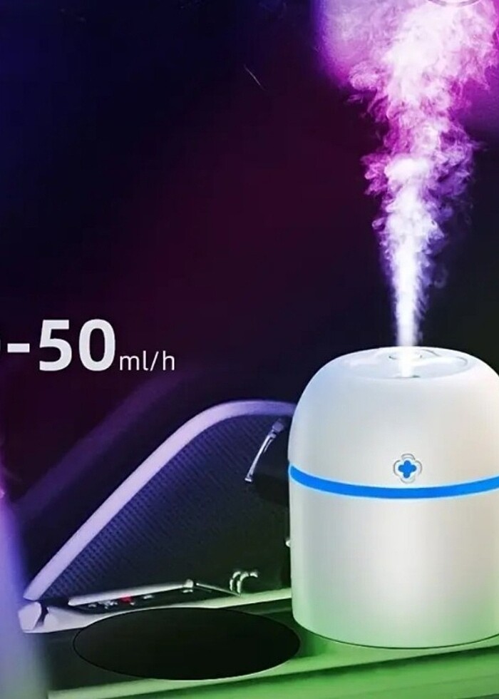 Aromaterapi Hava Nemlendirme Cihazı (Beyaz) - Görsel 4