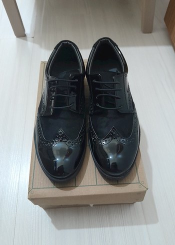 Klasik Siyah Rugan Erkek Çocuk Özel Ayakkabı - Görsel 3