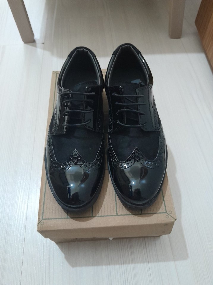 Klasik Siyah Rugan Erkek Çocuk Özel Ayakkabı - Görsel 3