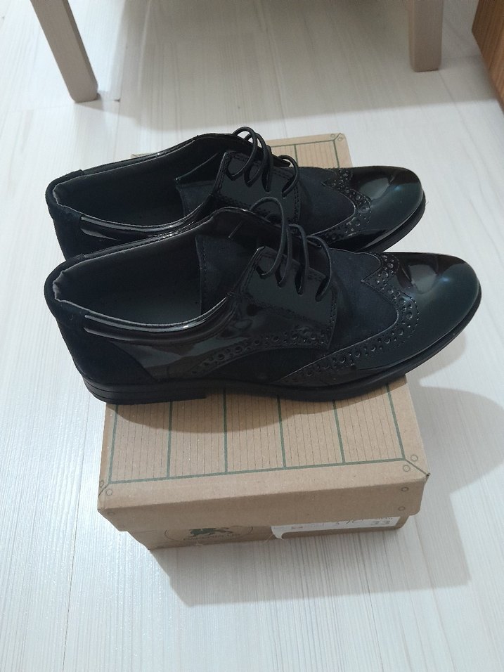 Klasik Siyah Rugan Erkek Çocuk Özel Ayakkabı - Görsel 4