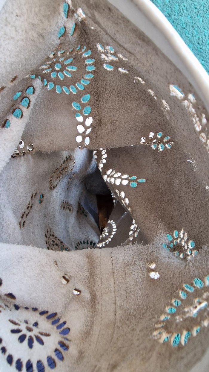 Beyaz hakiki deri dantel düz taban Kadın yazlık bot - Görsel 2