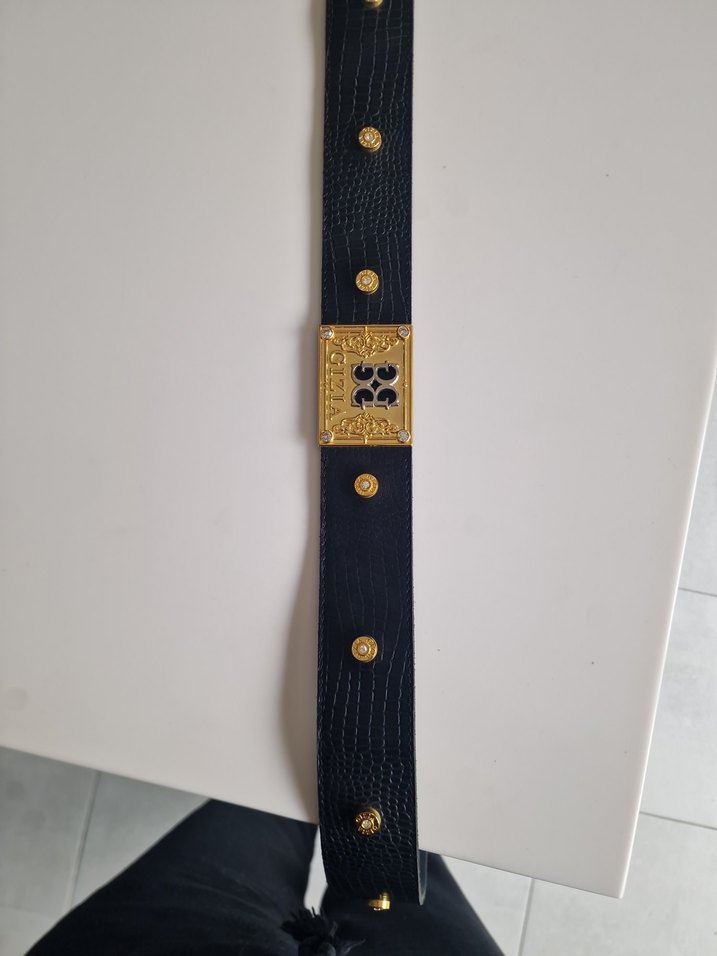 Altın Tokalı Deri Kadın Kemer - Görsel 2