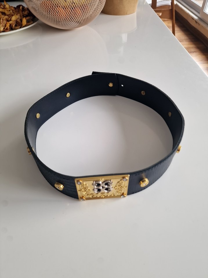 Altın Tokalı Deri Kadın Kemer - Görsel 5