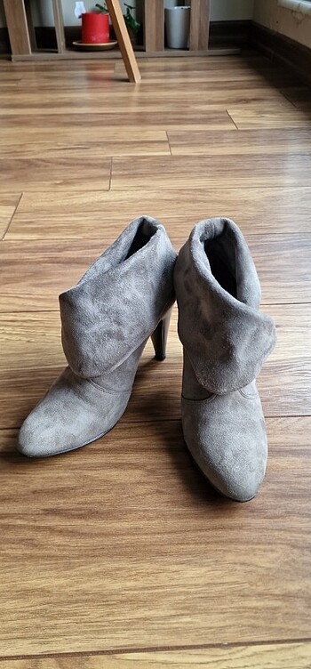 Topuklu süet ayakkabı - Görsel 6