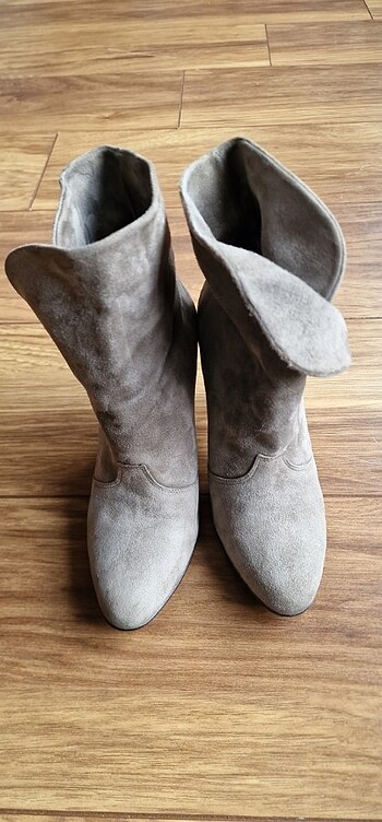 Topuklu süet ayakkabı - Görsel 8