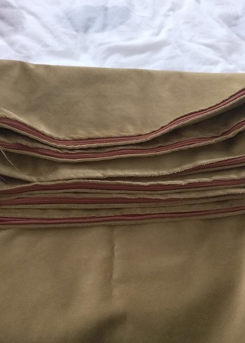 Zeytin yeşili kırlent kılıfı - Görsel 3