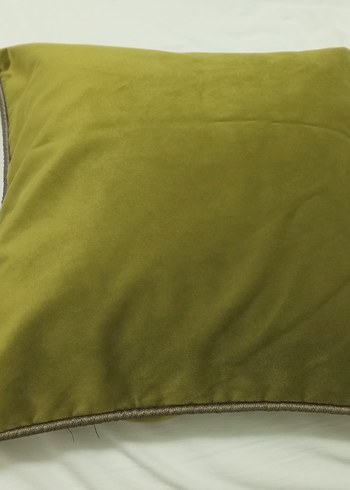 Zeytin yeşili kırlent kılıfı - Görsel 7