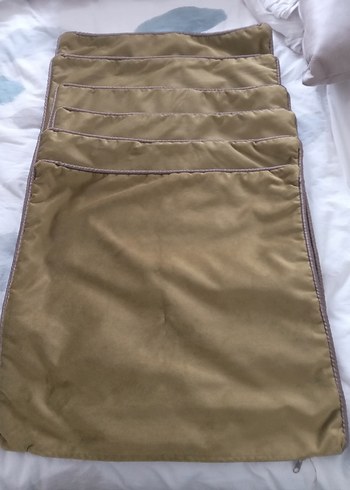 Zeytin yeşili kırlent kılıfı - Görsel 5