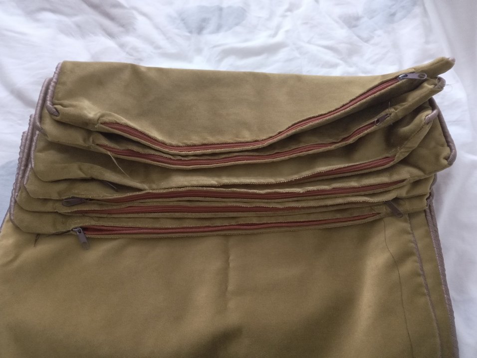 Zeytin yeşili kırlent kılıfı - Görsel 3