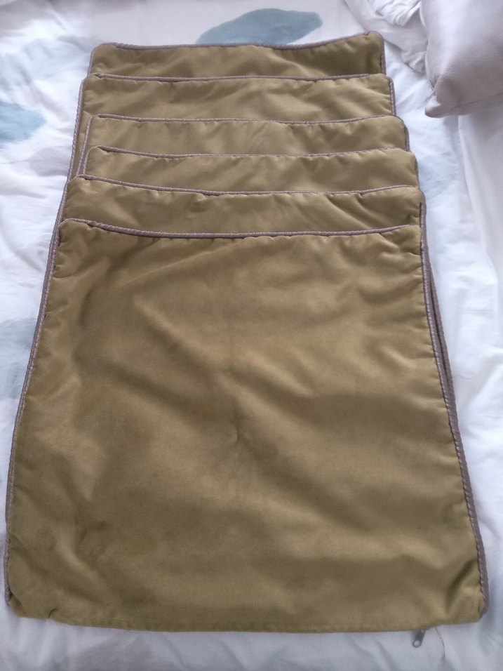 Zeytin yeşili kırlent kılıfı - Görsel 5