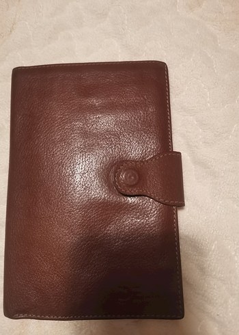  Beden Kahverengi Deri Vintage Kadın Cüzdanı