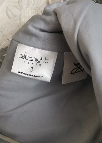 Gri Payetli Uzun   nişan Abiye Elbisesi - Görsel 8