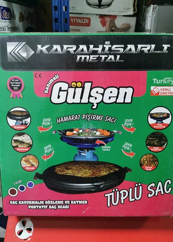 Tüp üstü seyyar sac 55cm
