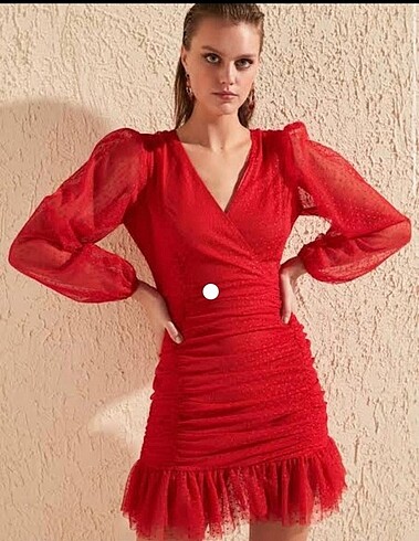 Trendyol kırmızı elbise